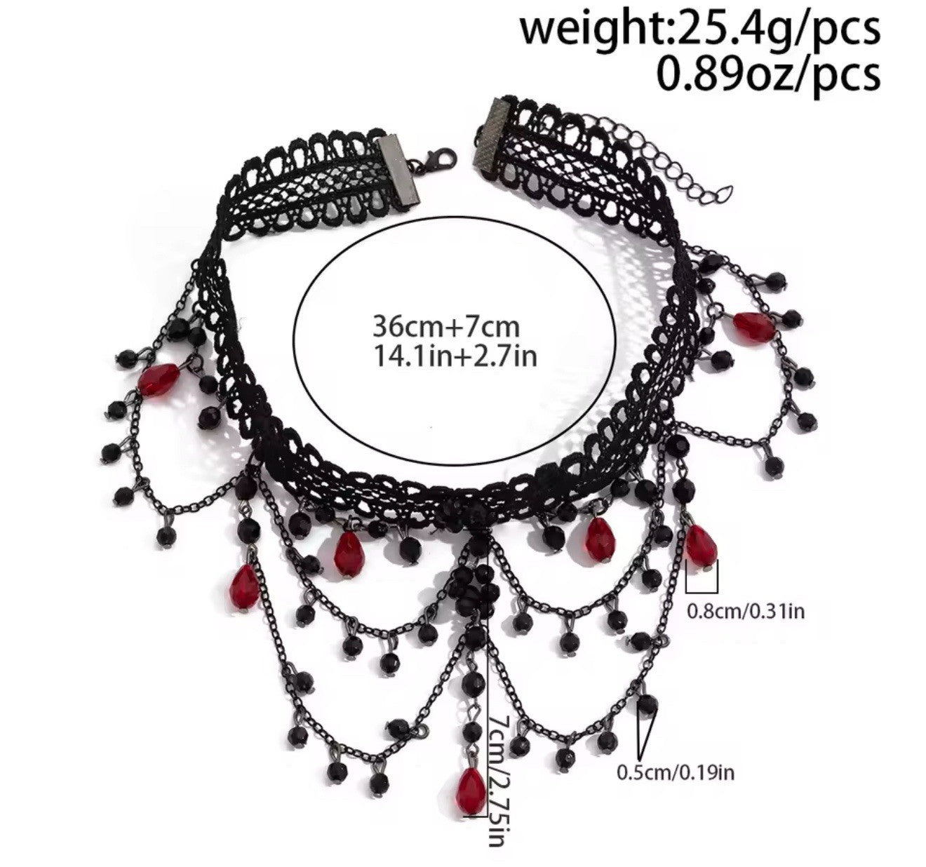 Elegant Gothic Lace Choker Collar Necklace Victorian Halloween Fashion Jewelry