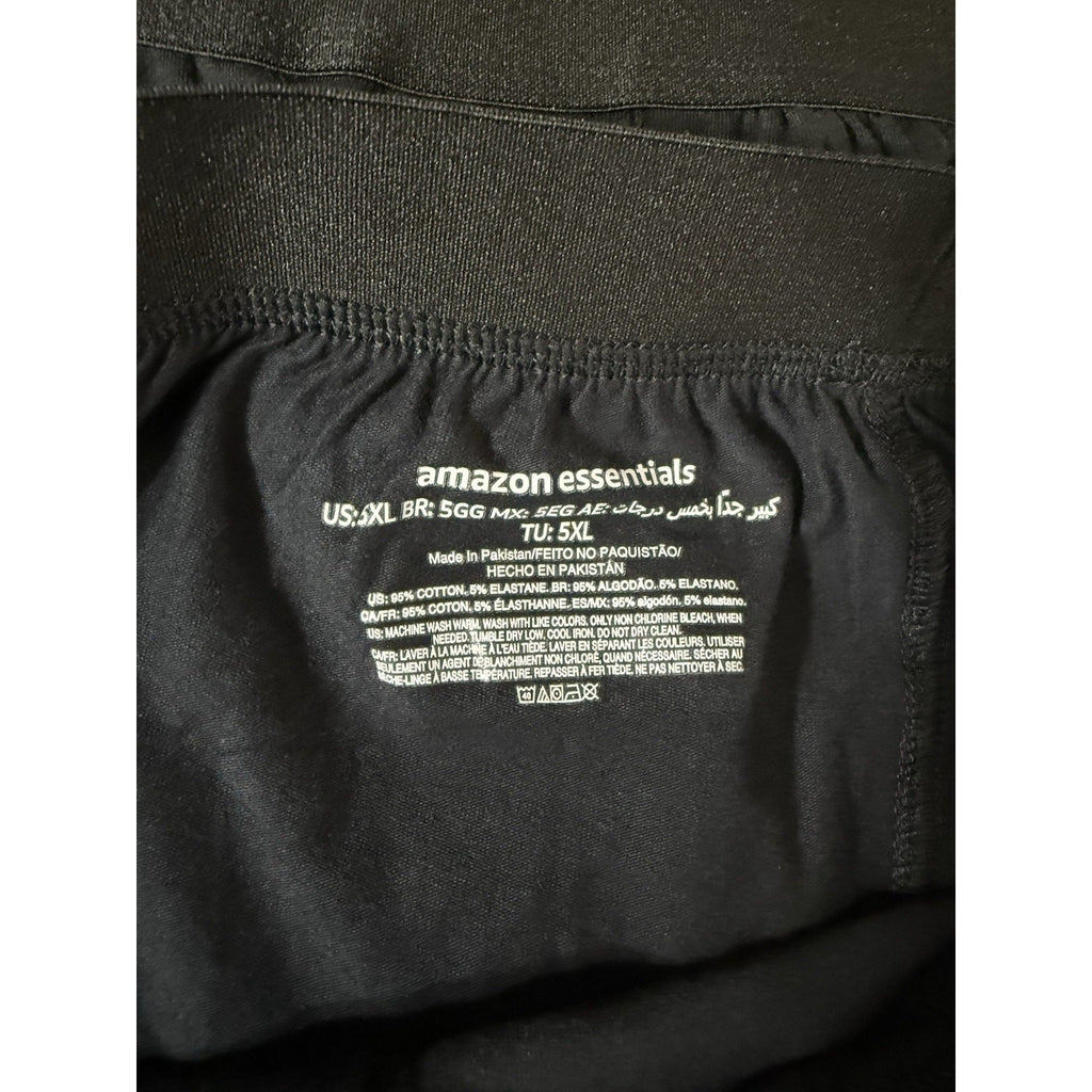 Amazon Essentials black sleep shorts 5XLT never worn lightweight elastic waist