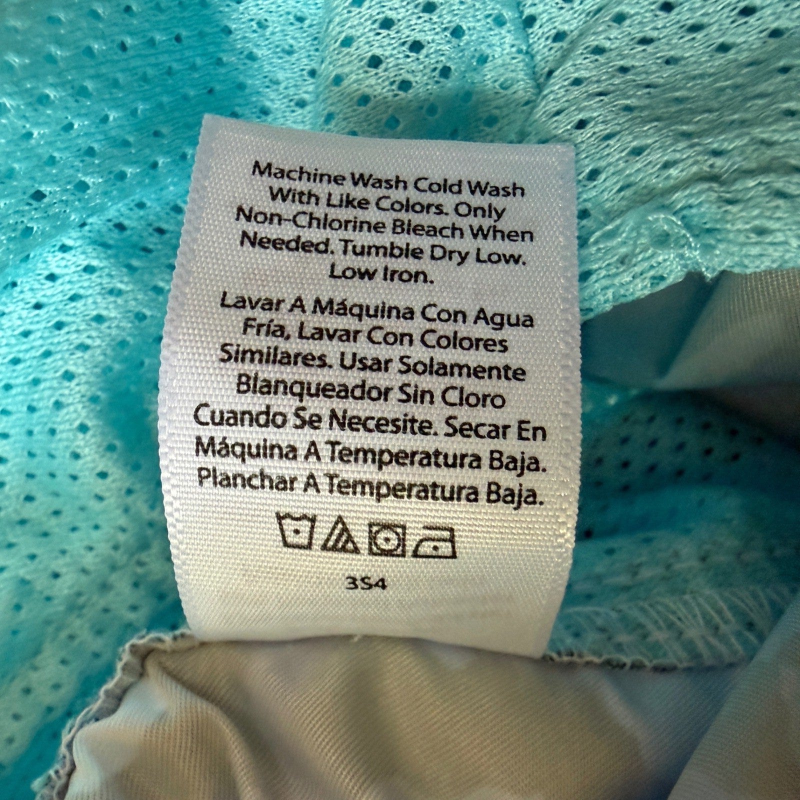 No Boundaries Mens Blue Leopard Print Swim Trunks 2XL 44-46 Quick Dry UPF 50+