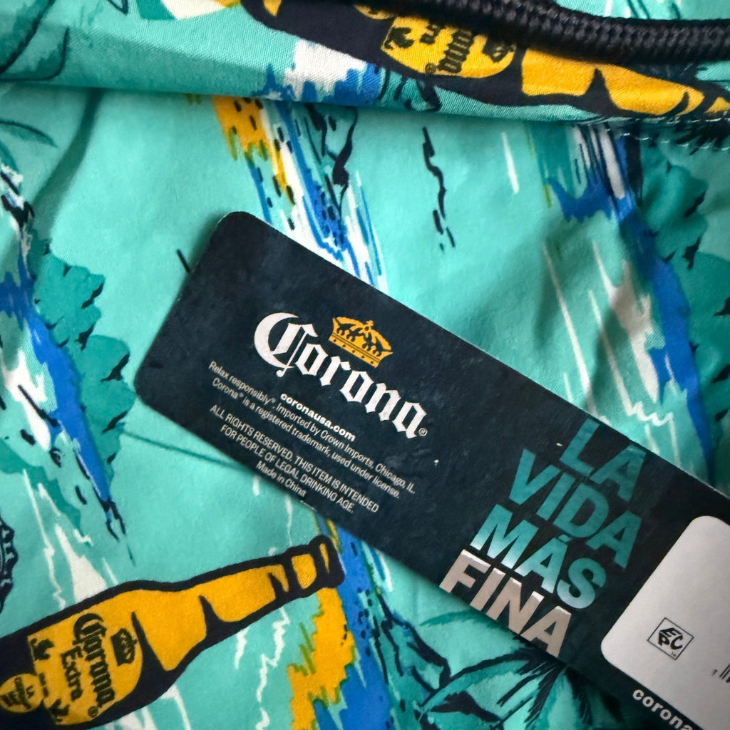Corona Extra Mens 3XL Board Shorts Tropical Beer Bottle Swim Trunks NWT