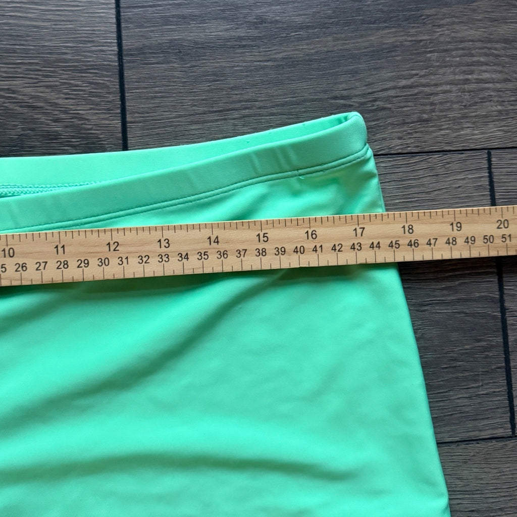 Esprlia Mint Green Swim Shorts Boy Shorts Plus Size XXL Stretchy Beachwear