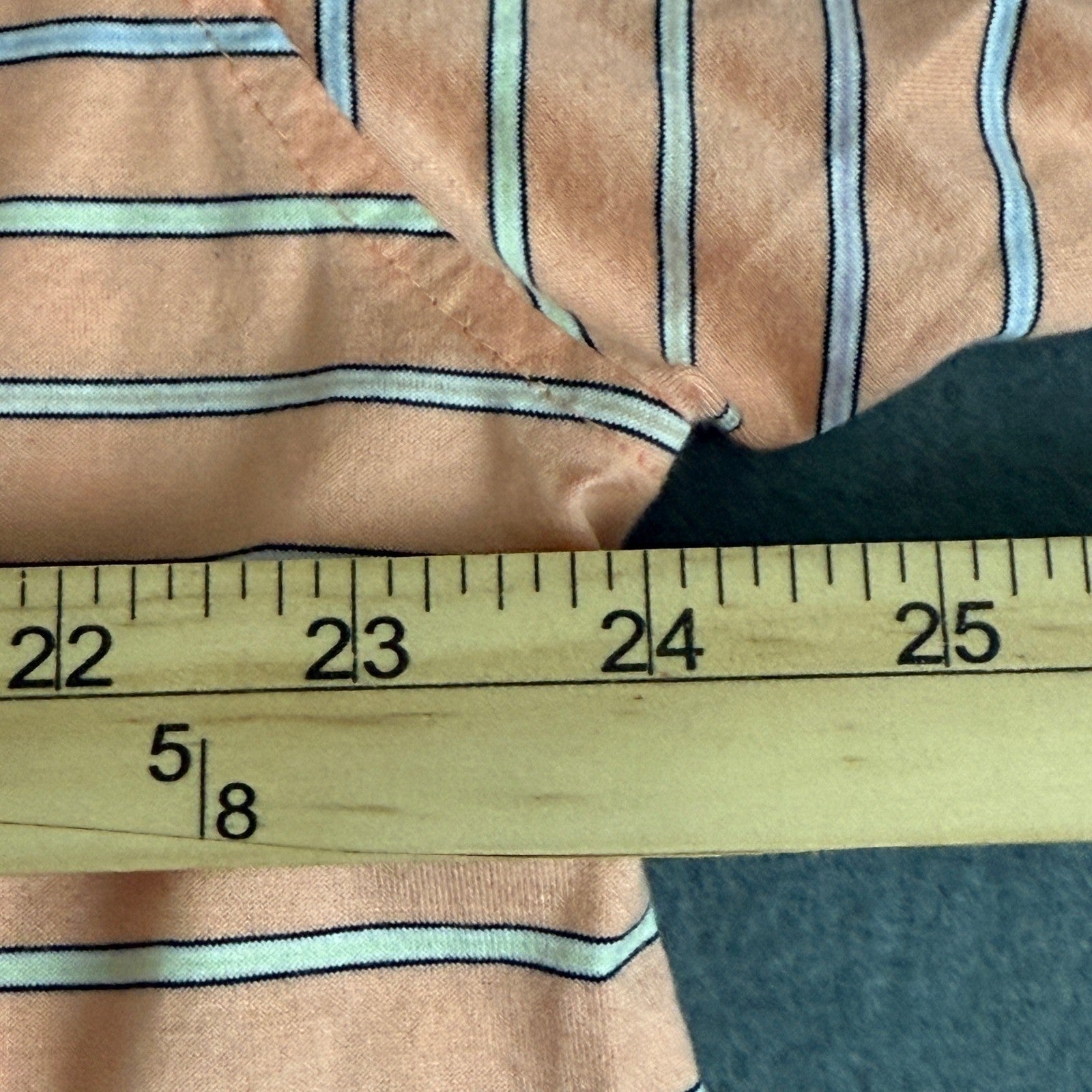 Fairway & Greene Men's XL Coral Striped Golf Polo Shirt 100% Cotton