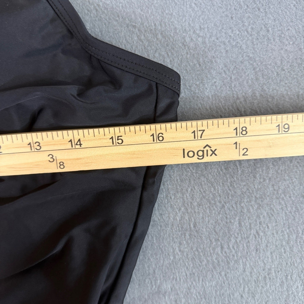 NWT Tempt Me Black One Piece Swimsuit Tummy Control Padded Size XXL