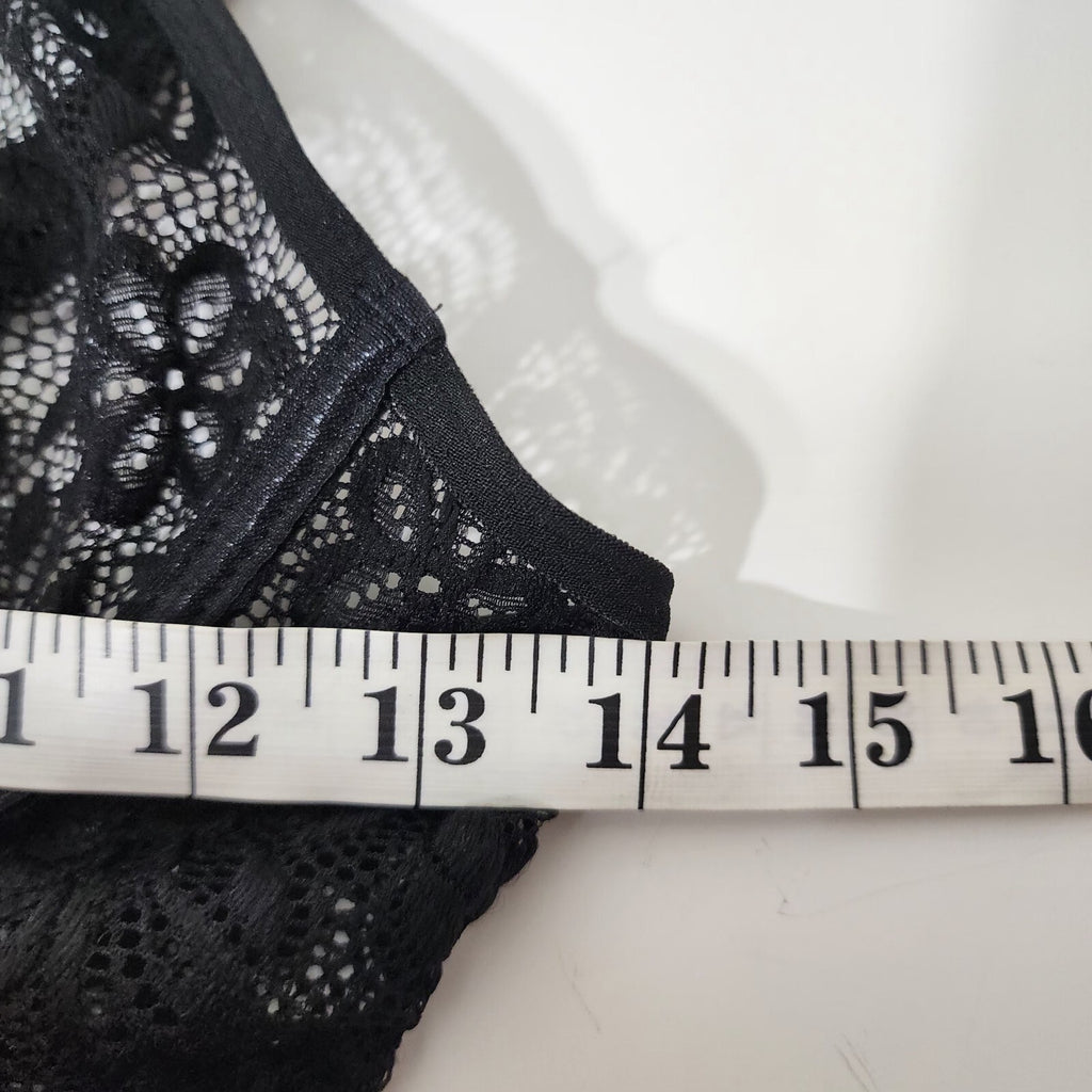 BNWOT Gorgeous black Underwired bodysuit top Lingerie size S teddy Babydoll