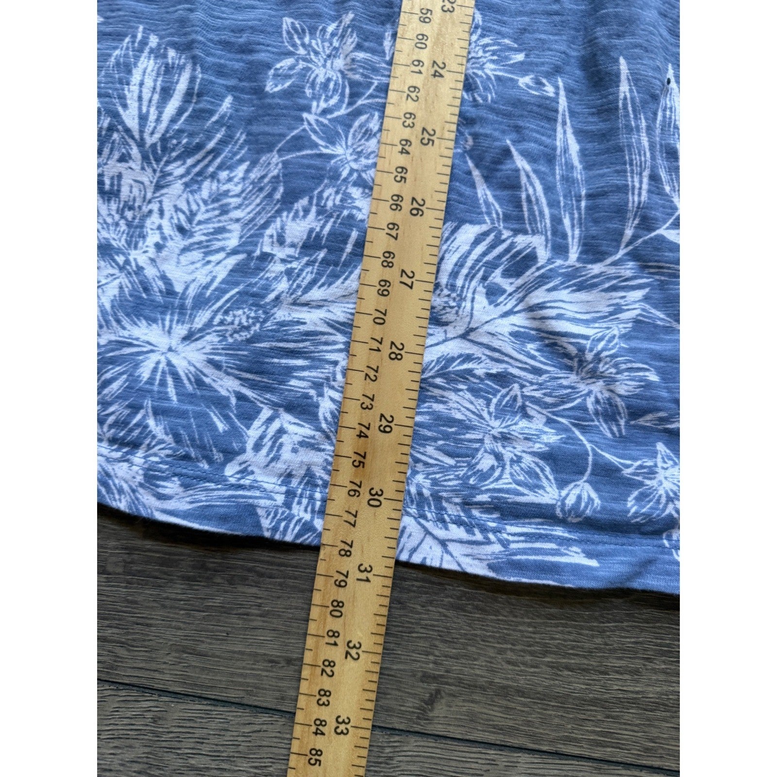 Old Navy Blue Tropical Floral Cami Mini Dress Womens Medium Elastic Waist Summer