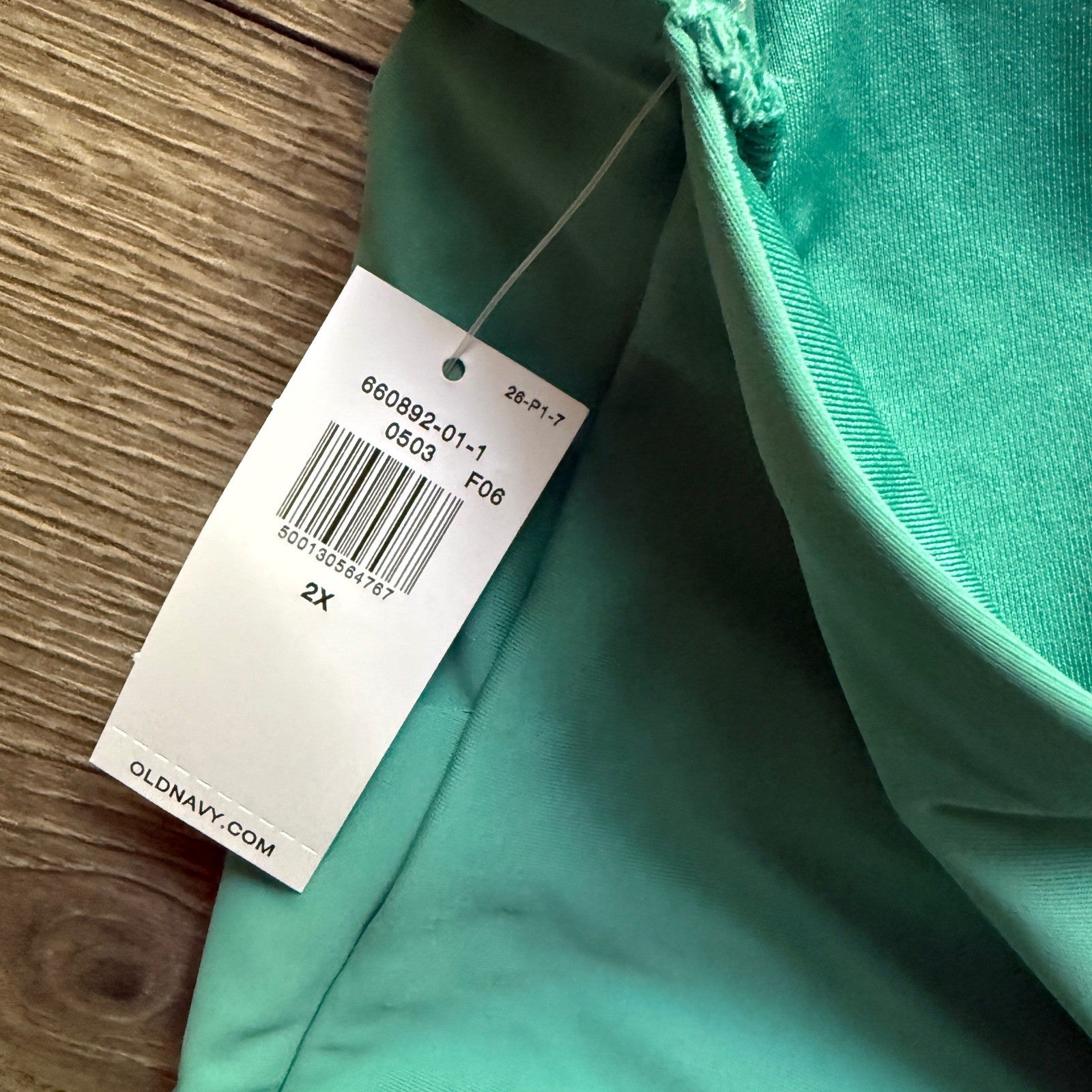 BNWT Old Navy Women 2X Teal Green Peplum Halter Tankini Swim Top NWT 660892-01-1