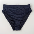 Bikini Bottom Black V Cut Swimsuit Bathing Suit Large
