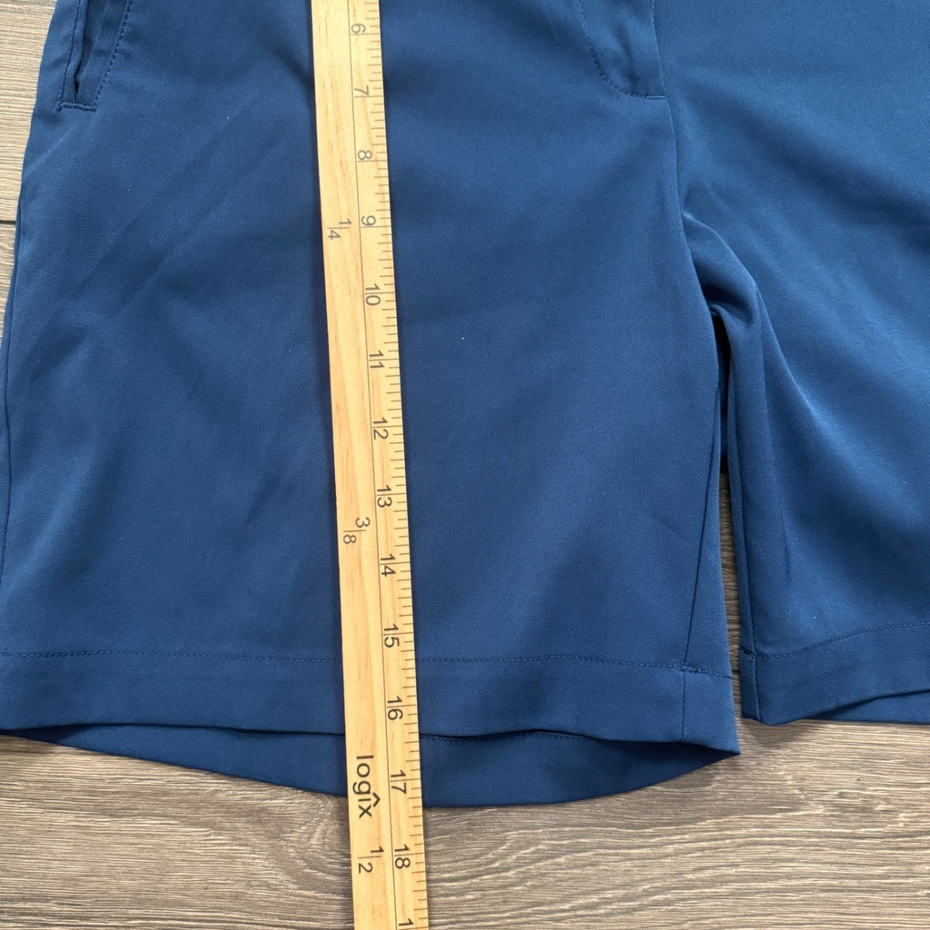 Euc Lady Hagen Women Navy Blue Golf Shorts Size 8 Stretch Performance Activewear
