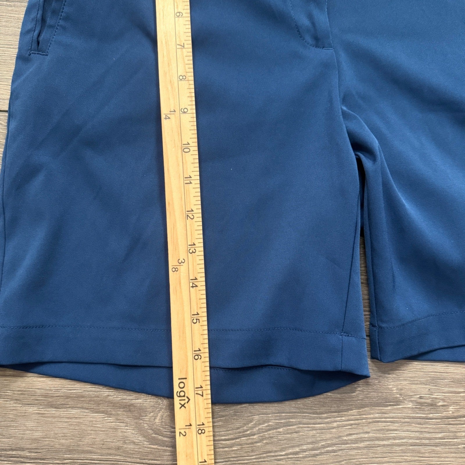 Euc Lady Hagen Women Navy Blue Golf Shorts Size 8 Stretch Performance Activewear