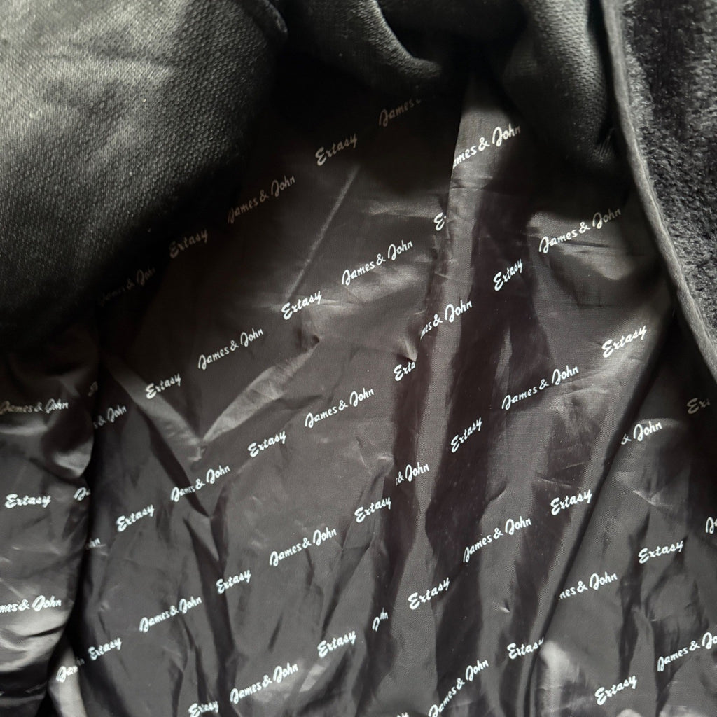 Extasy James & John Leather Bomber Jacket 4XL Tiger Eagle Embroidered RARE Vtg