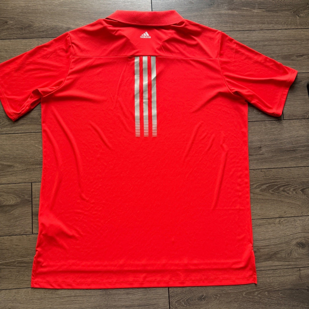 Adidas Golf Adizero Polo Shirt Mens 2XL Red Short Sleeve Performance RN 88387