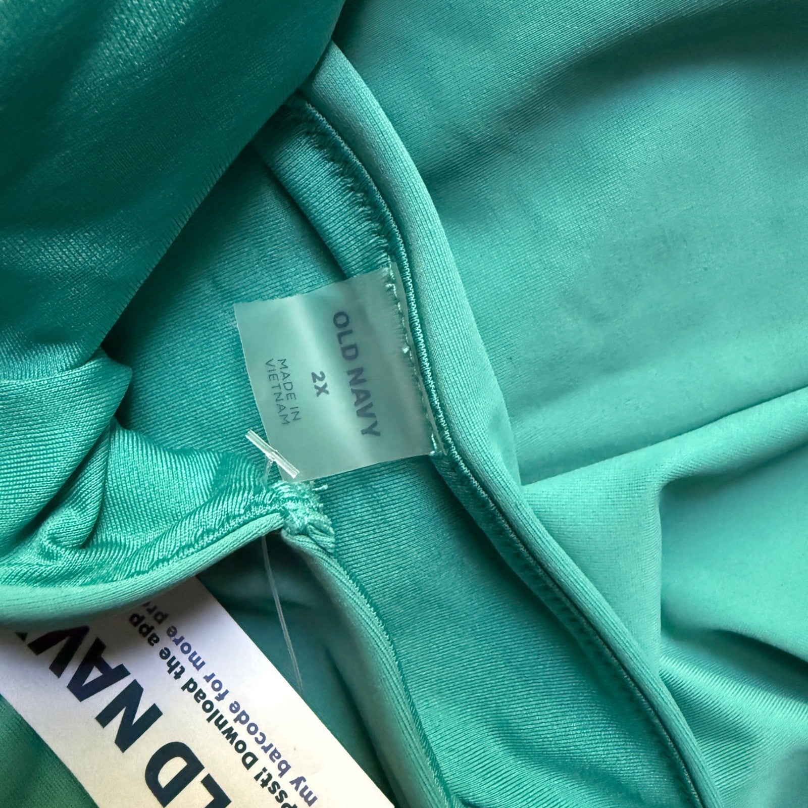 BNWT Old Navy Women 2X Teal Green Peplum Halter Tankini Swim Top NWT 660892-01-1