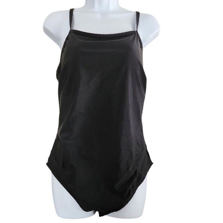 NWT Tempt Me Black One Piece Swimsuit Tummy Control Padded Size XXL