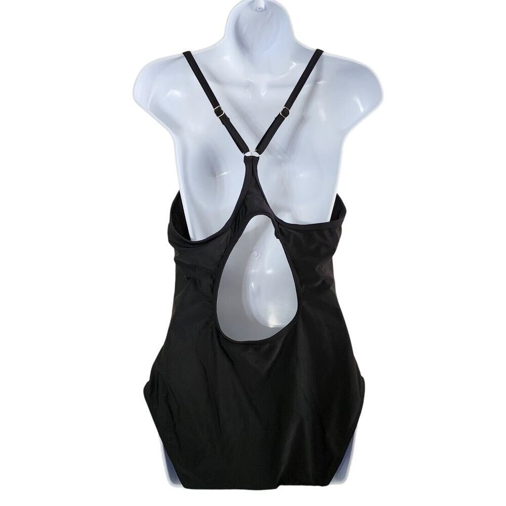 NWT Tempt Me Black One Piece Swimsuit Tummy Control Padded Size XXL