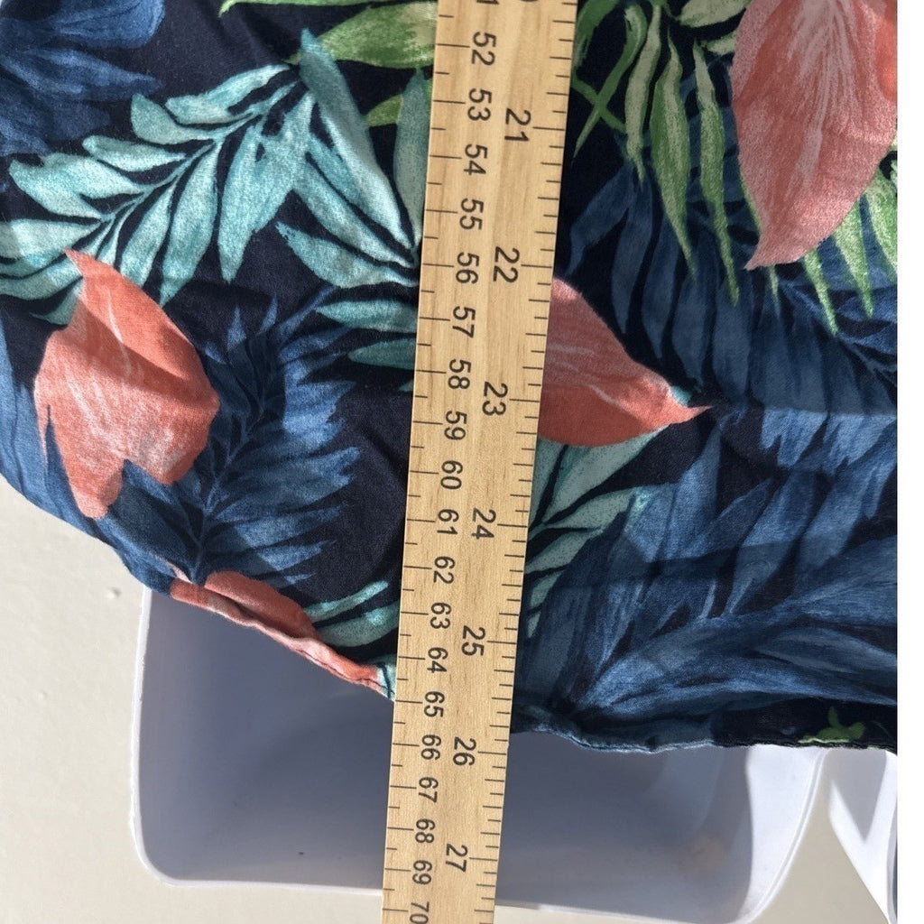 Old Navy Men's Tropical Leaf Print Button Up Shirt Size S