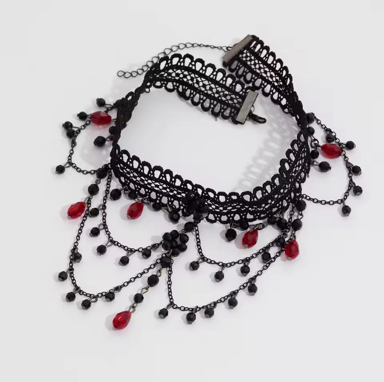 Elegant Gothic Lace Choker Collar Necklace Victorian Halloween Fashion Jewelry
