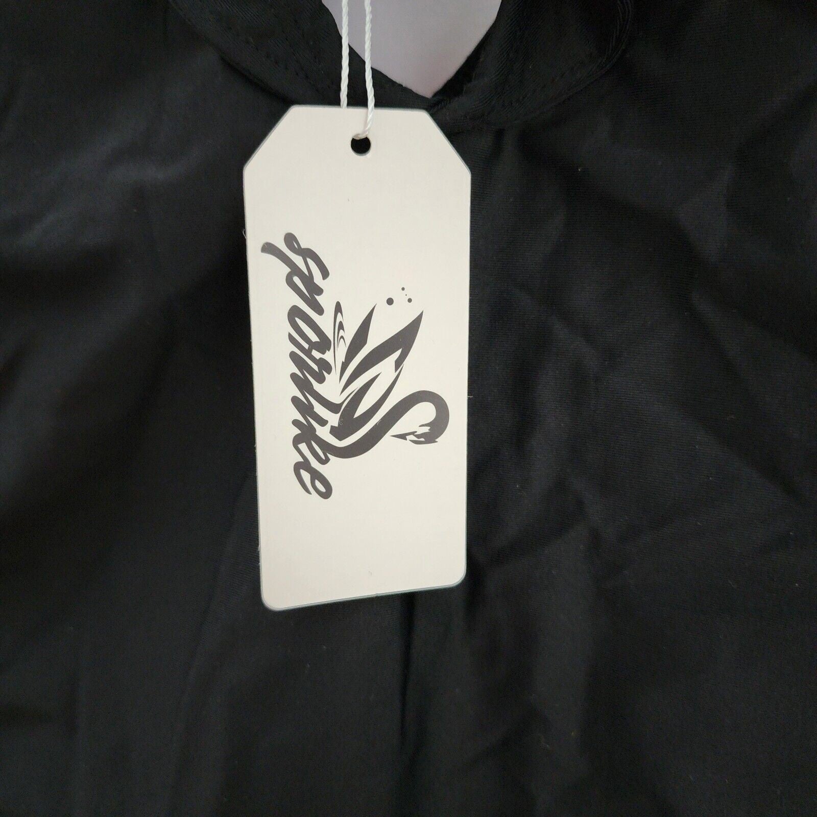 Nwt Medium Black Ruffled One-piece Swimsuit
