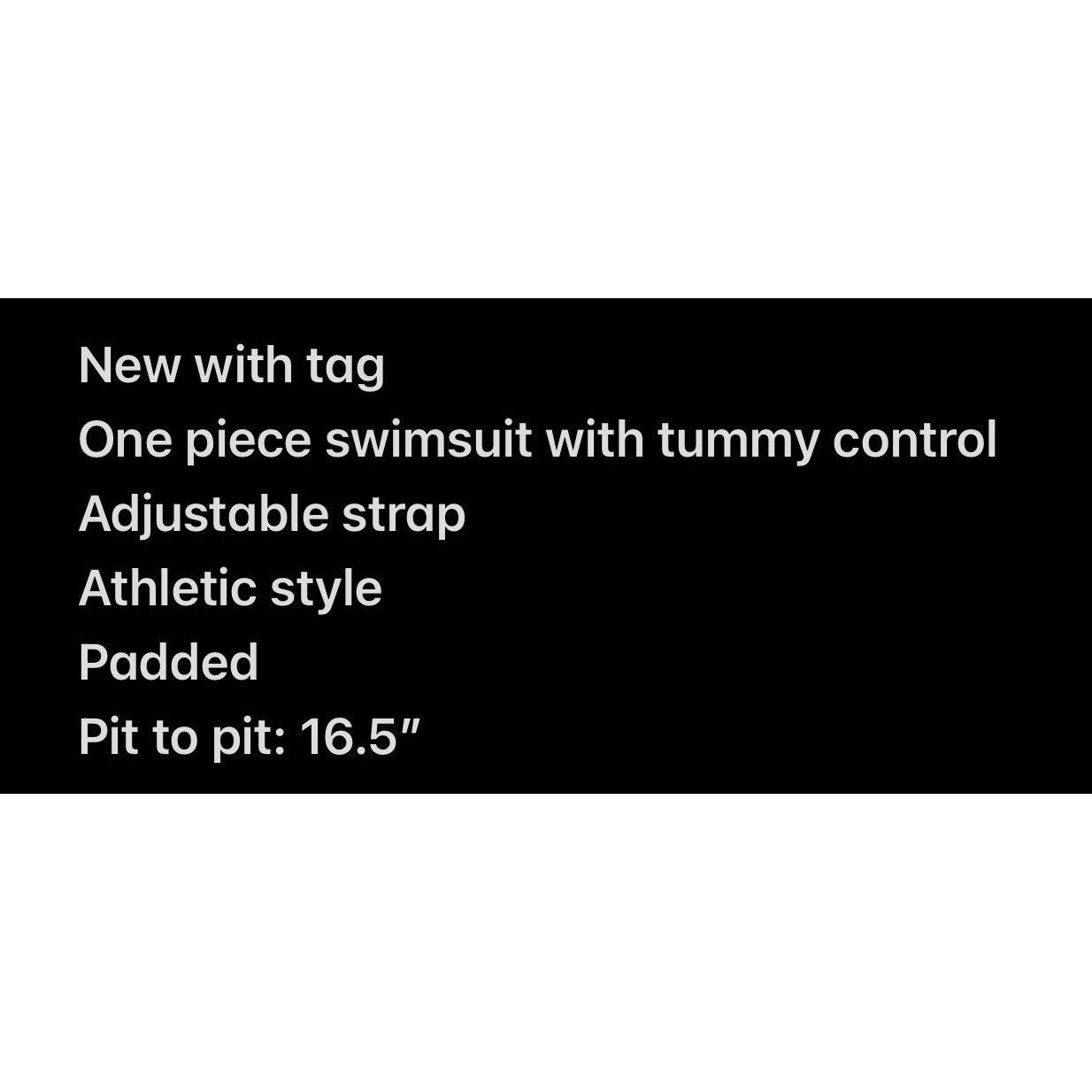NWT Tempt Me Black One Piece Swimsuit Tummy Control Padded Size XXL