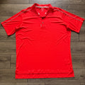 Adidas Golf Adizero Polo Shirt Mens 2XL Red Short Sleeve Performance RN 88387