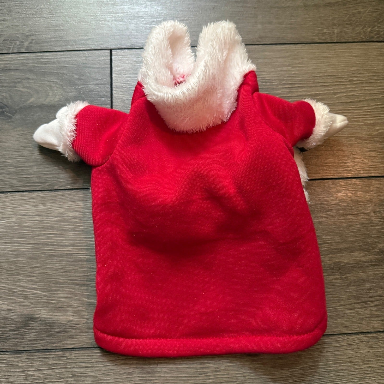 Santa Claus Dog Costume Red White Faux Fur Christmas Pet Outfit Medium